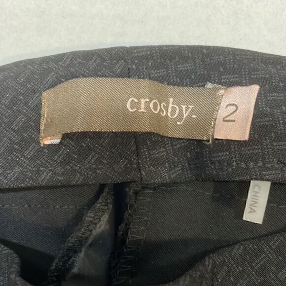 Crosby women’s black pull on pants trousers. Size 2. - Picture 2 of 9